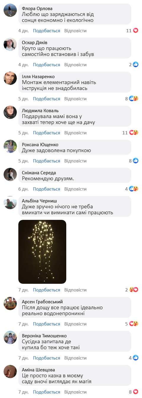Садовий світильник на сонячній батареї «Плакуча верба»